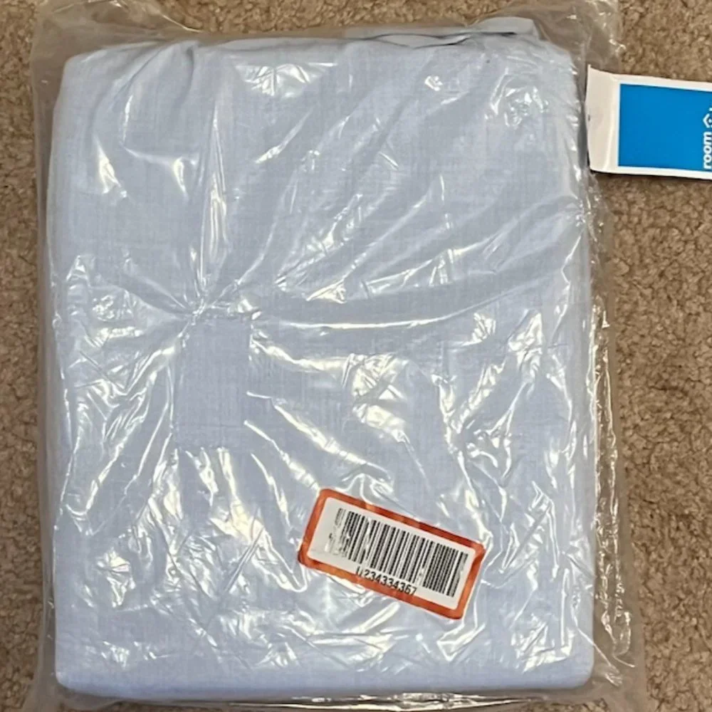 NWT Room Essentials Light Blue Full Flat Sheet
